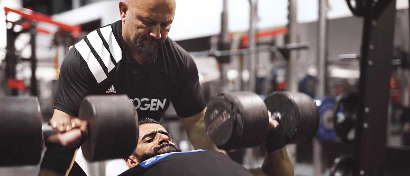 Train with The Pro Creator: Hadi Choopan Pounds FST-7 Chest in Dubai, Part 1