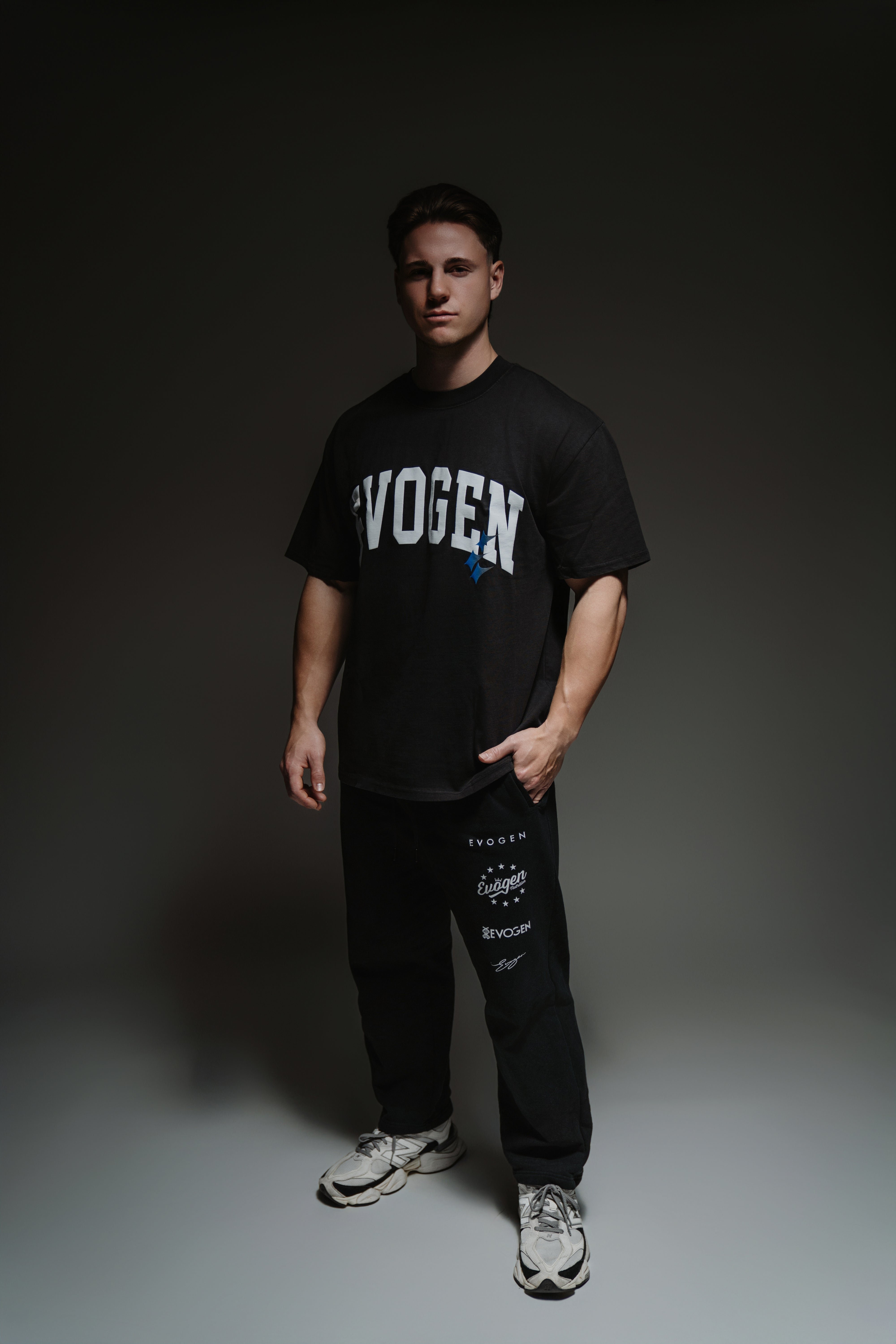 Varsity Elite Premium Oversized Tee - Black