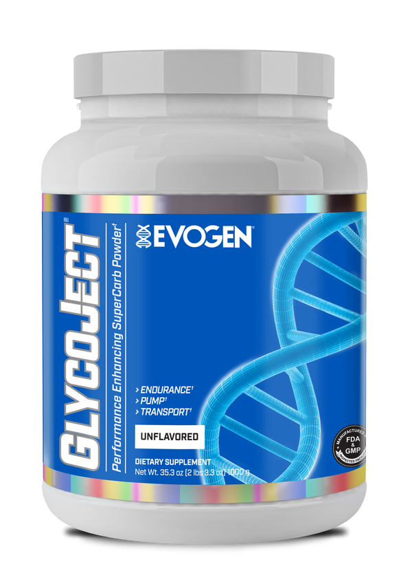 Evogen | GlycoJect | Carbohydrate Endurance Powder | Unflavored | Front Image Bottle