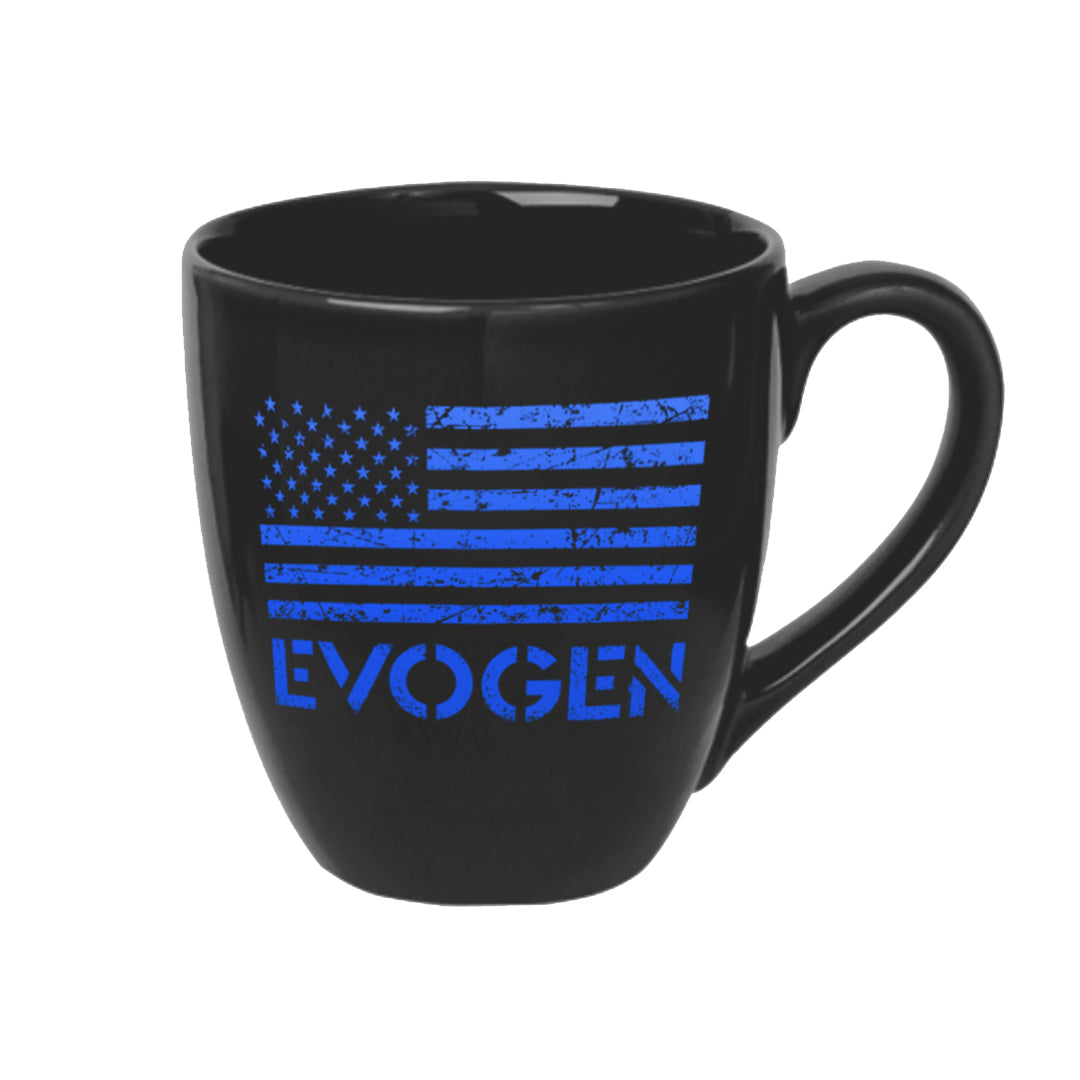 Evogen Stencil Flag Bistro 14 oz. Mug — A Cup 'O Gains