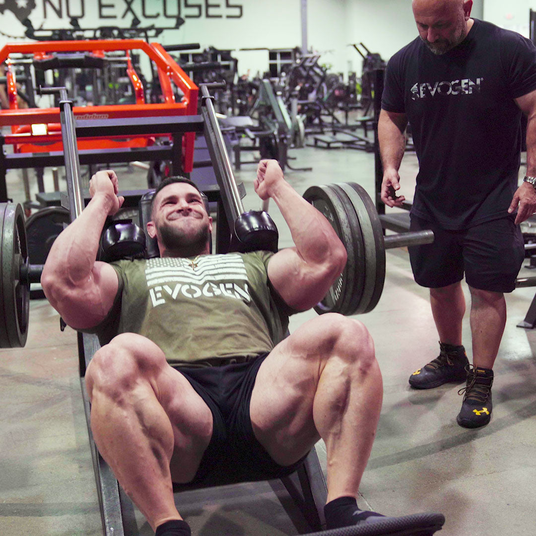 Hany Rambod Pushes Derek Lunsford Through A Grueling FST-7 Legs Workout