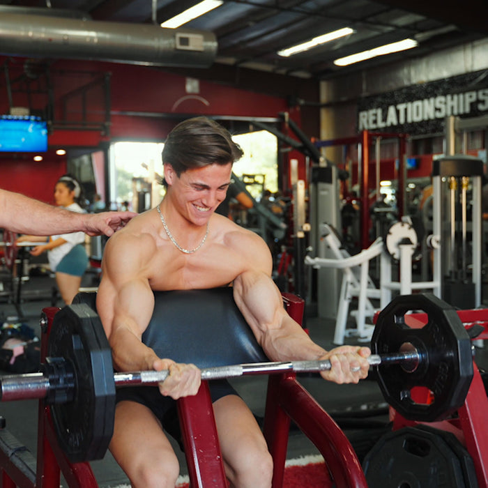 FST-7 Tip Hany Rambod Helps You Build Big Full Biceps with Preacher Cu