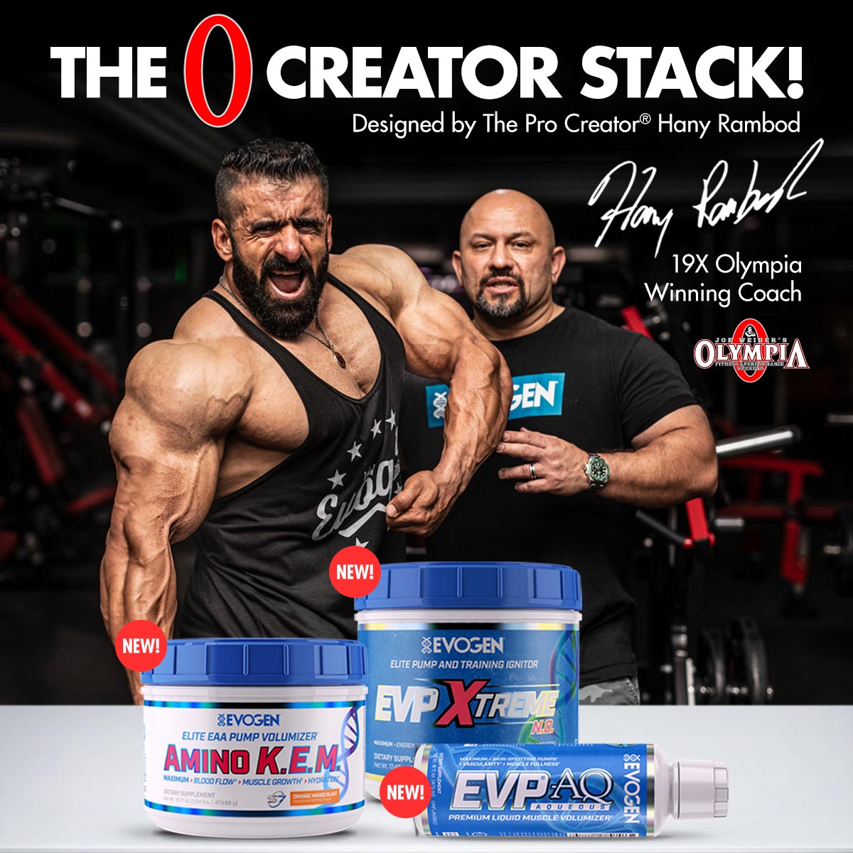Evogen Announces The Launch of Three New Products at the 2019 Olympia Weekend