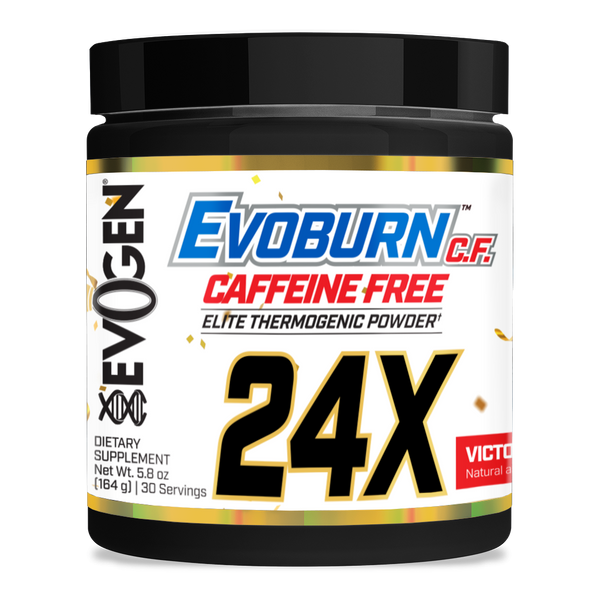 Evogen | Evoburn | Elite Thermogenic Powder | Caffeine Free | New Product | Victory Punch Flavor | Front Image bottle