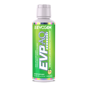 Evogen | EVP AQ (Aqueous) | Liquid Muscle Volumizer | Sour Apple | Vegetable Glycerol | Betaine | S7™ NO Blend | Front Image Bottle