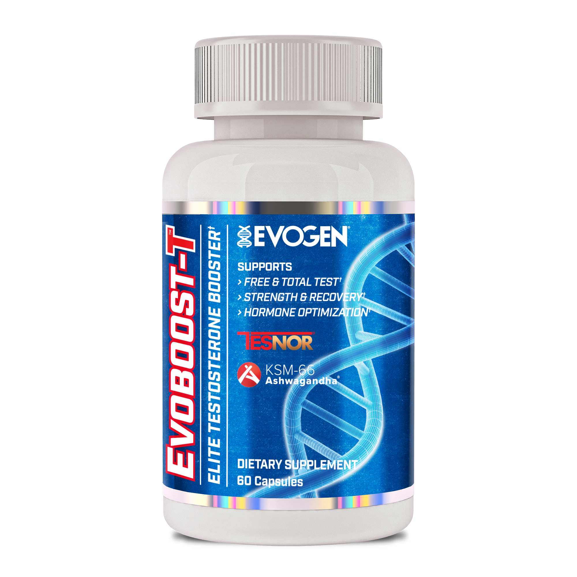 Front view of Evoboost-T Testosterone Booster | Evoboost-T Testosterone Booster | 60 servings