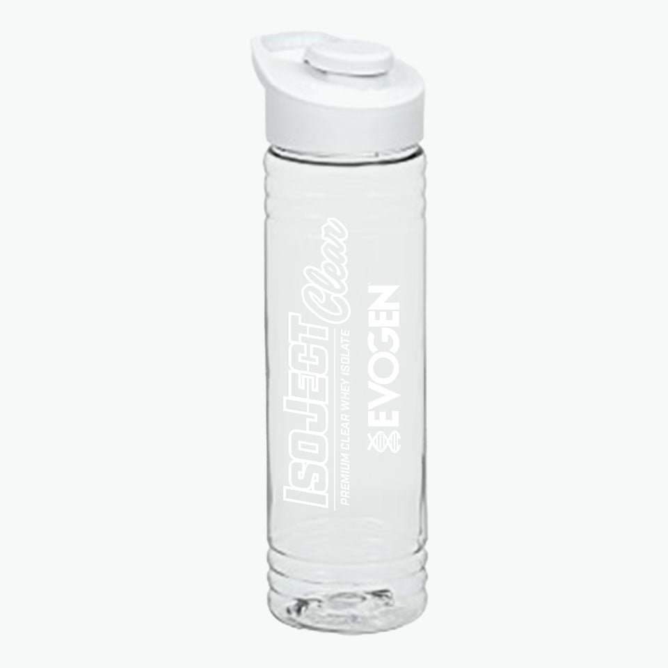 Protein Shaker Bottle - Clear w/ Black Lid