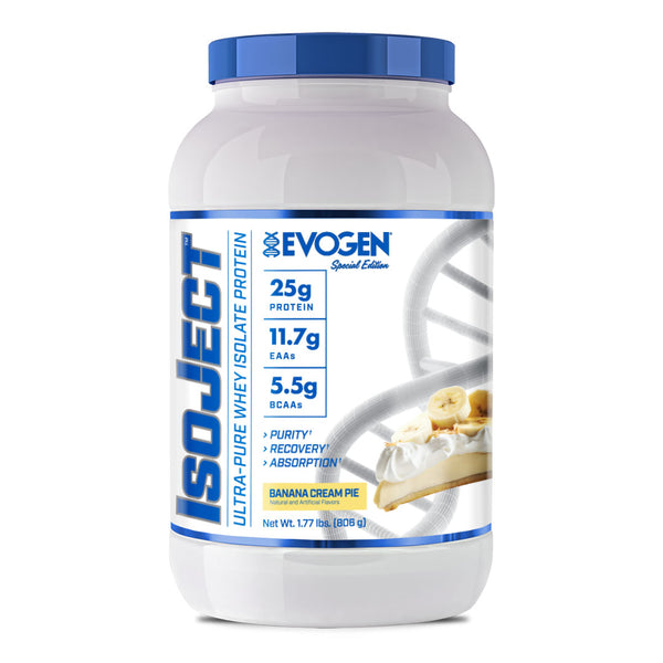 Evogen | IsoJect | Whey Isolate | Banana Cream | Front Image