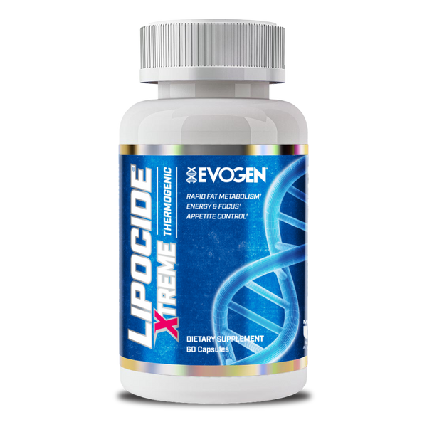 Evogen | Lipocide Xtreme | Maximum Strength | Single Capsule | Extreme Fat Burner | 60 capsules | Front Bottle Image