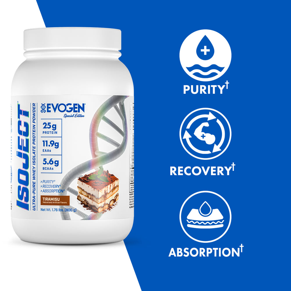 Whey Protein Isolate Powder - IsoJect | Evogen Nutrition
