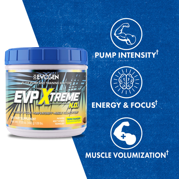 Evogen | EVP Xtreme N.O. | Pre-Workout | Stimulant | Arginine Nitrate | Tropic Thunder | Max Claims