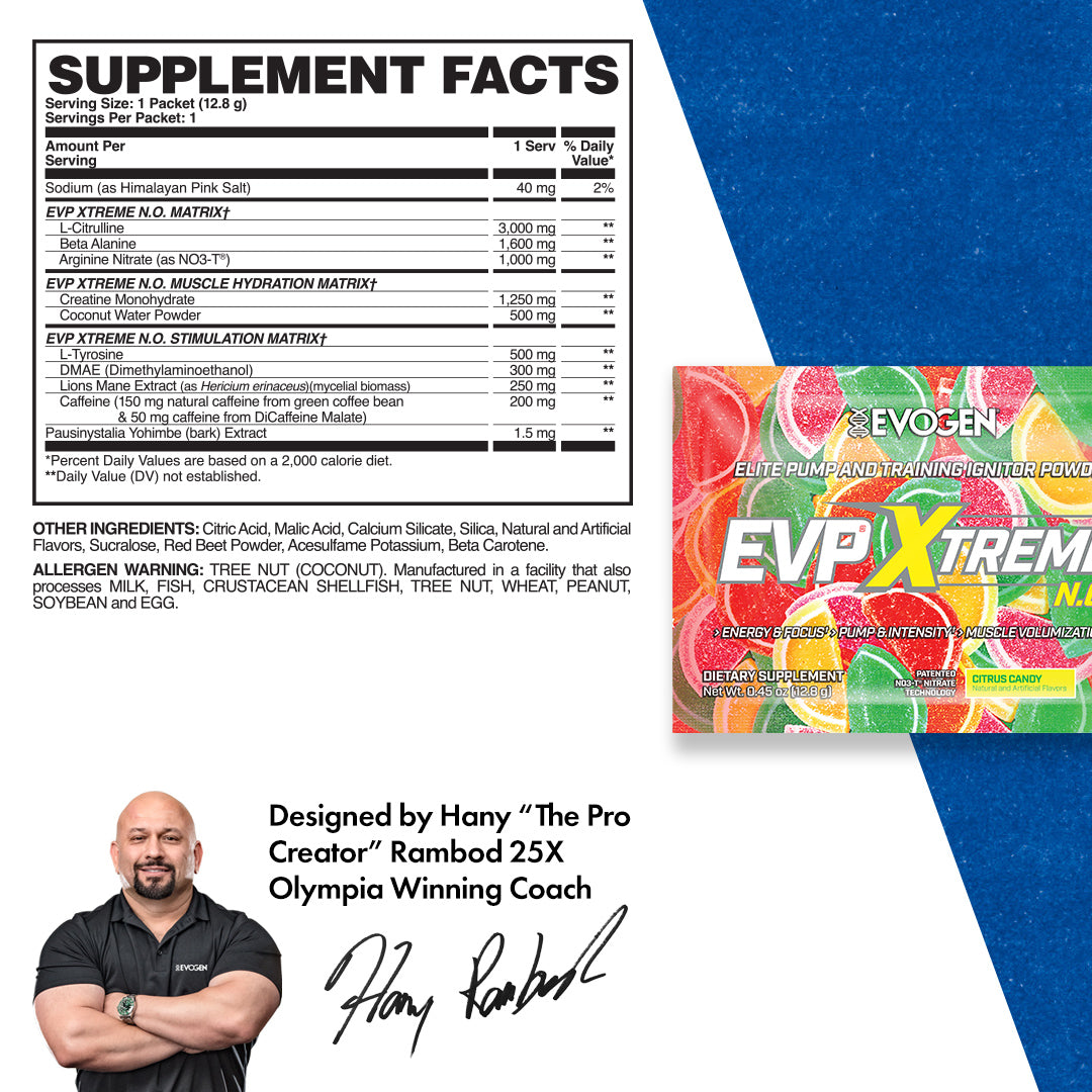 EVP Xtreme N.O. Pre-Workout Travel Packets