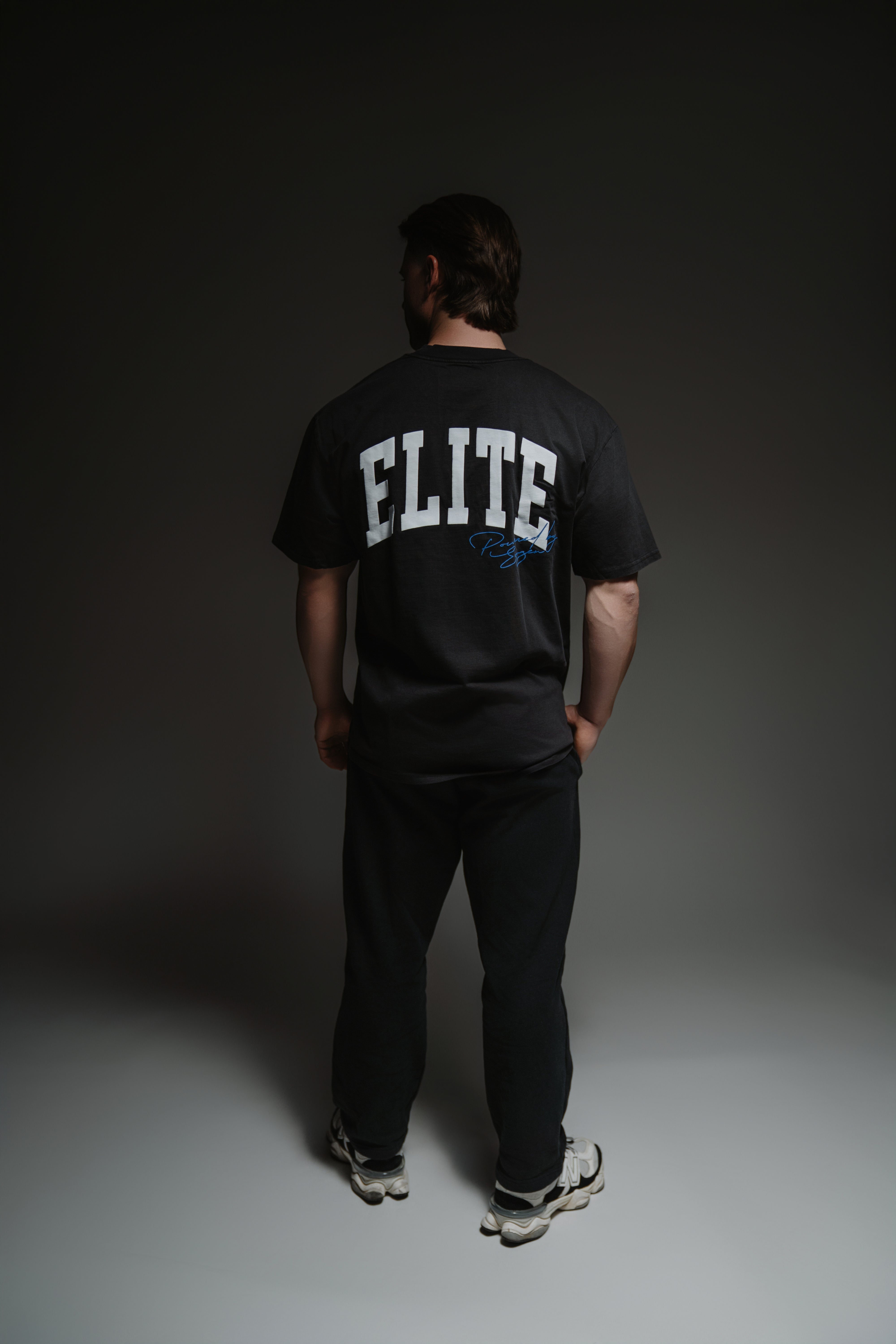 Varsity Elite Premium Oversized Tee - Black