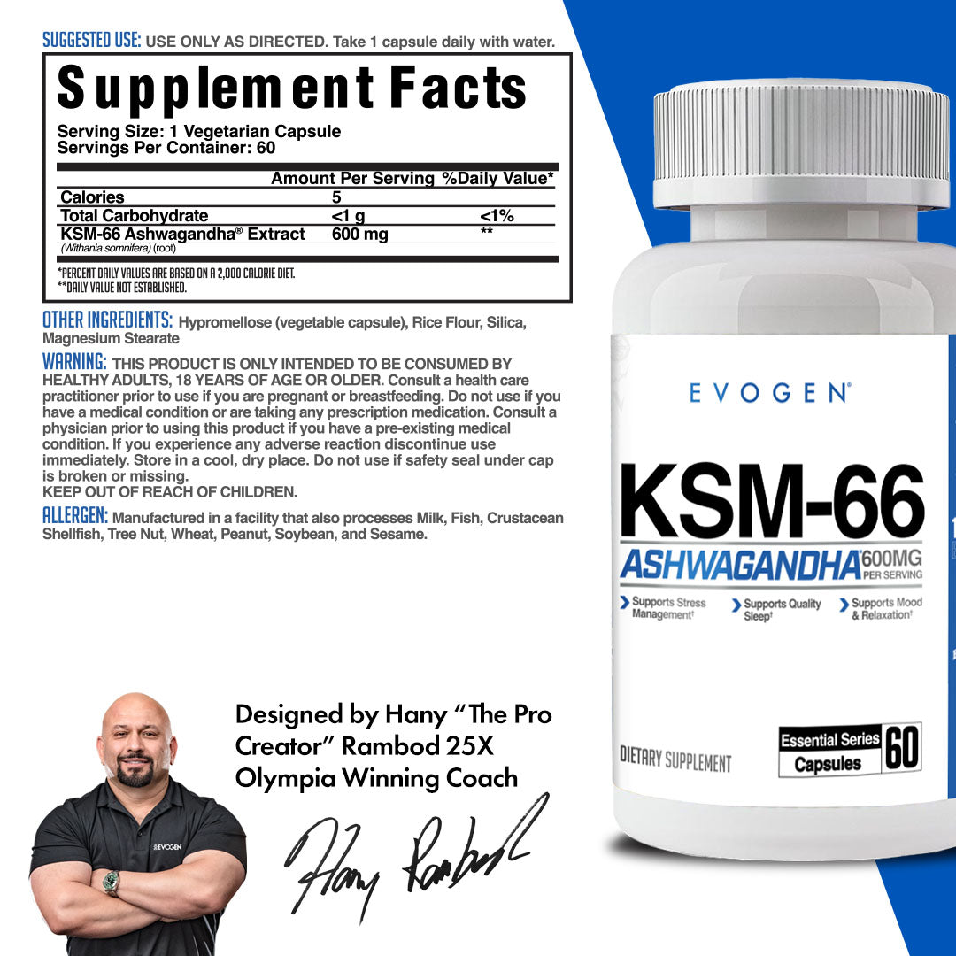 ガルモント　エナジー　23.0 Buy KSM-66 Ashwagandha® Online | Evogen Nutrition
