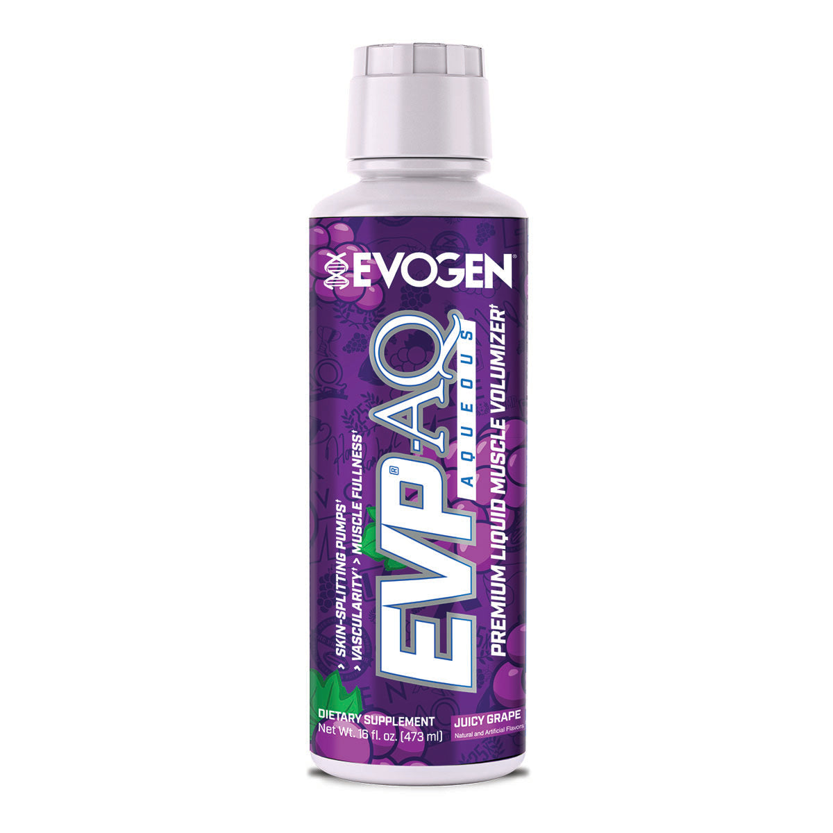 #flavor_juicy grape | Front view of EVP AQ Liquid Glycerol Juicy Grape | EVP AQ Liquid Glycerol Juicy Grape | 16 servings