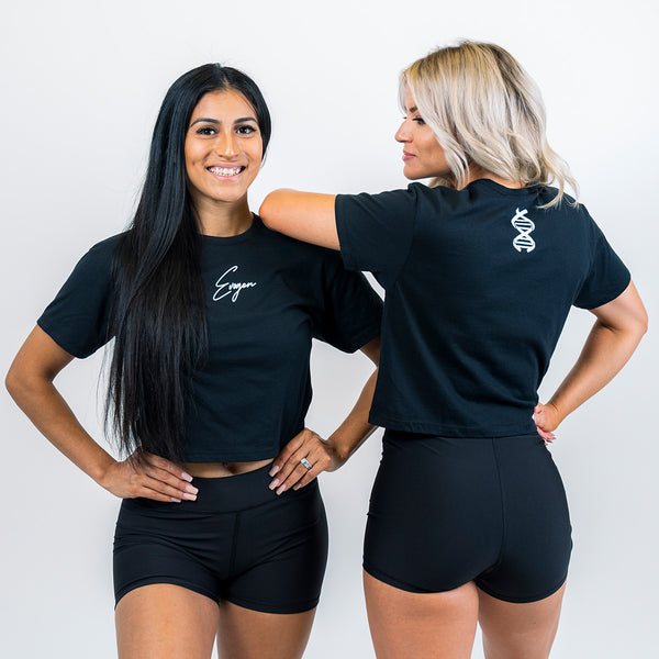 Signature Women's Crop Top - Black