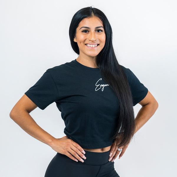 Signature Women's Crop Top - Black