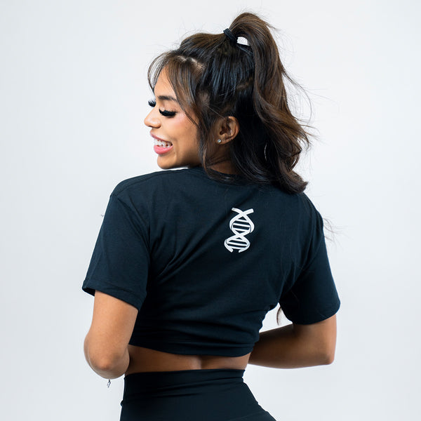Signature Women's Crop Top - Black